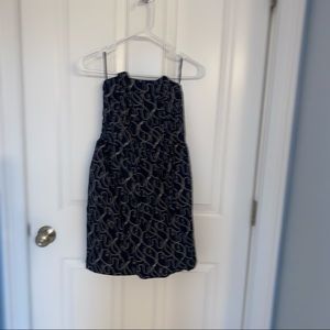 Jack Wills strapless dress-Navy & white detail